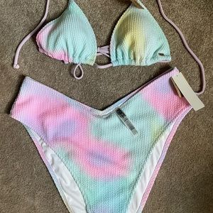 Victoria Secret Tie Dye Pastel Bikini NWT